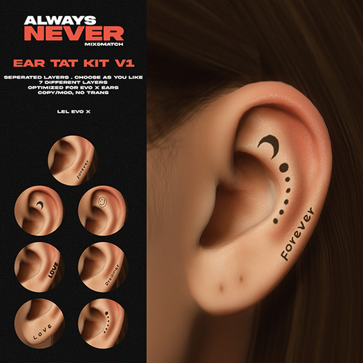 Always Never. Ear Tat Kit V1