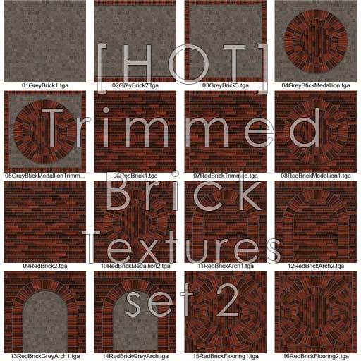 [HOT] Trimmed Bricks Textures set 2