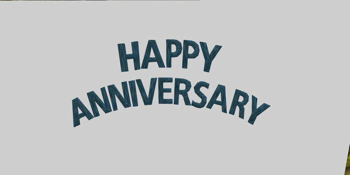 Ravenwood Emporium - Happy Anniversary Sign