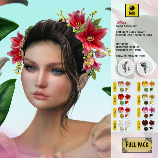 *LODE* Head Accessory - Mona [Full pack]