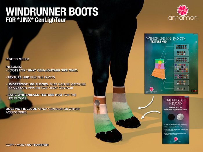 *CINNAMON* Jinx Centaur - Windrunner Boots CenLightaur