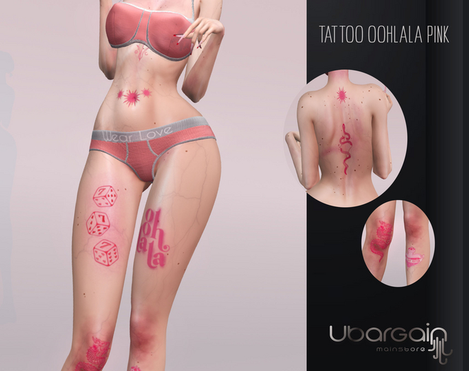 !UG tattoo oohlala Pink
