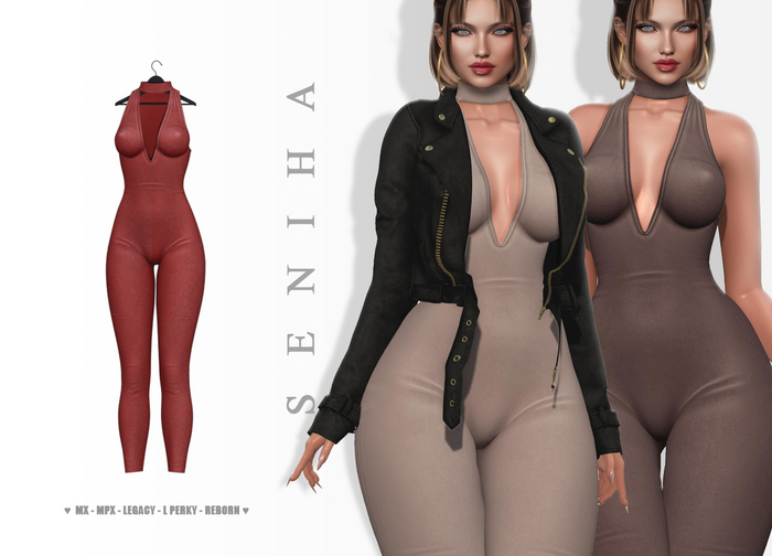 Seniha. Shelby Bodysuit // Red