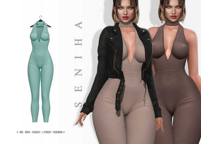 Seniha. Shelby Bodysuit // Teal