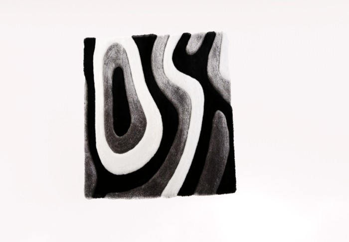 SF - Black Swirl Rug