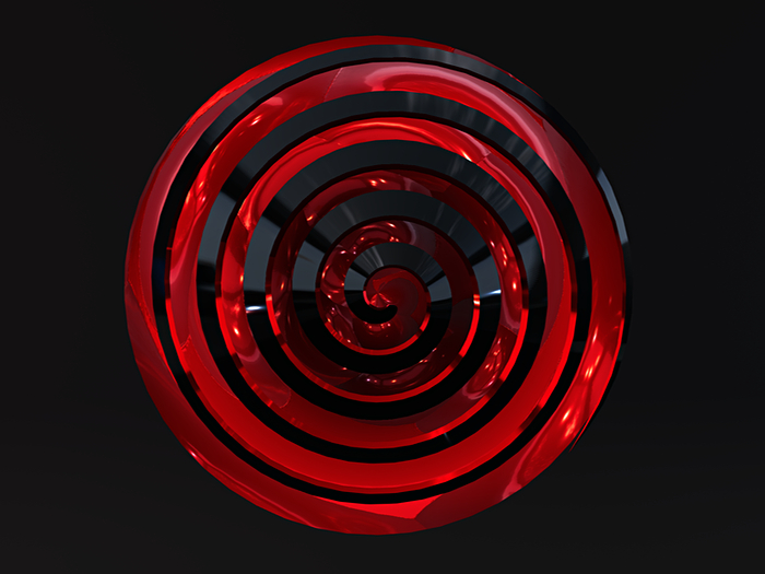 Mesh Hypnotic Spiral 3D design