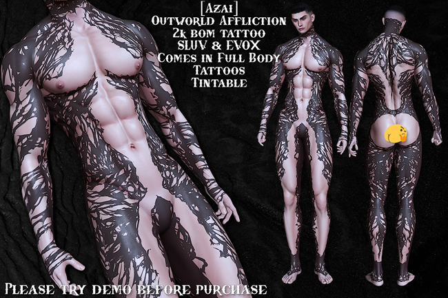 [Azai] - Outworld Affliction Tattoo Set
