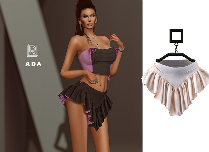 RAPTURE-Skirt Ada-Ocean Pearl