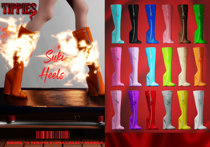 TIPPIES. Suki Heels In Orange