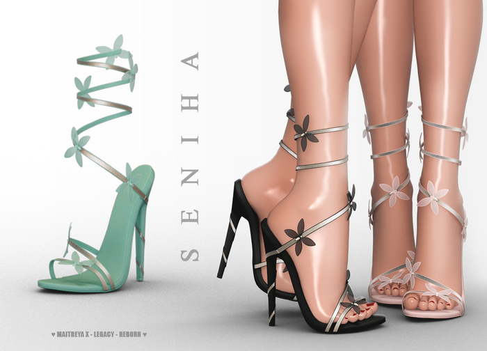 Seniha. Stacy Heels // Teal