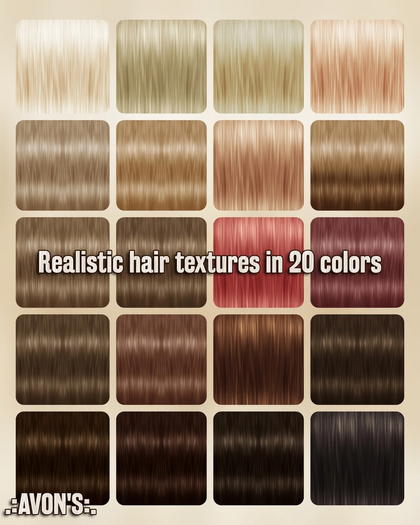 .:AVON'S:. Realistic Hair Textures
