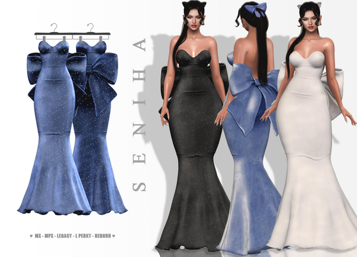Seniha. Geraldin Dress // Blue