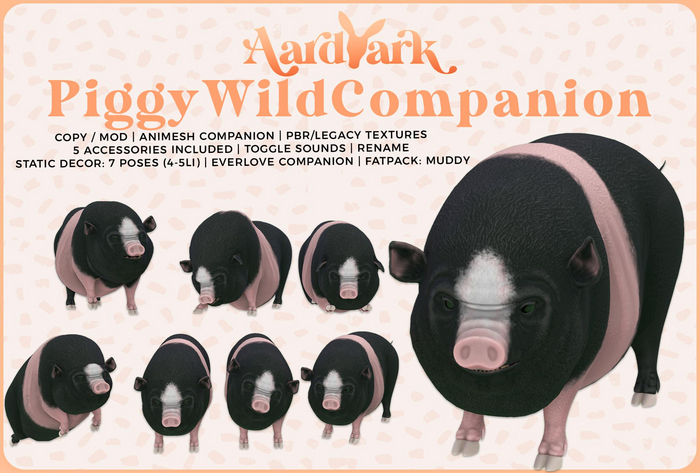 Aardvark : Piggy Wild Companion - Berkshire 