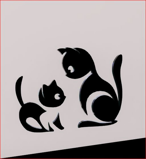kitten and mom 
