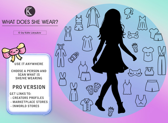 [*K*] What does she wear? PRO