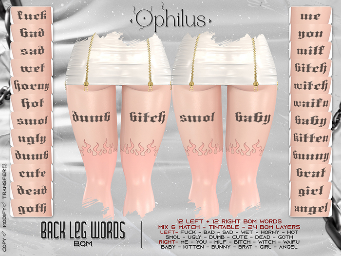 - Ophilus - Back Leg Words (Bom)