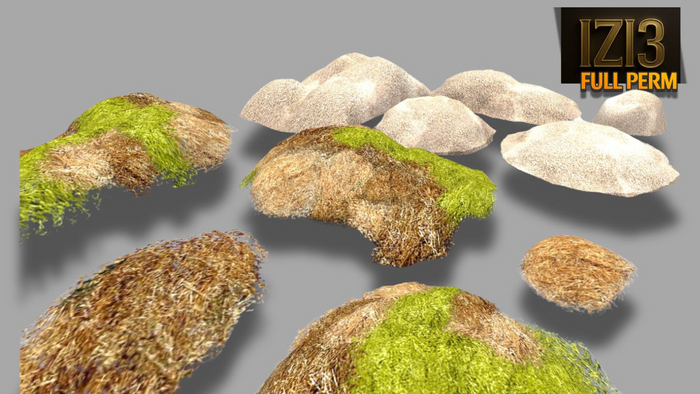 Hay Set (5 Pieces) - Full Perm Mesh & textures 