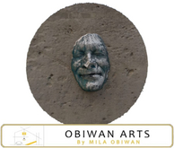 Wall Sculpture Stone Face Panel