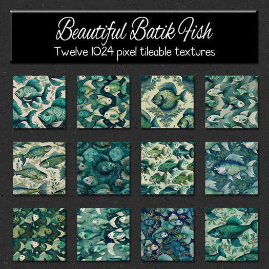 *Wallflowers* Beautiful Batik Fish