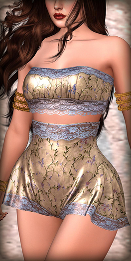 The Muses . Lillian Lingerie . Blue