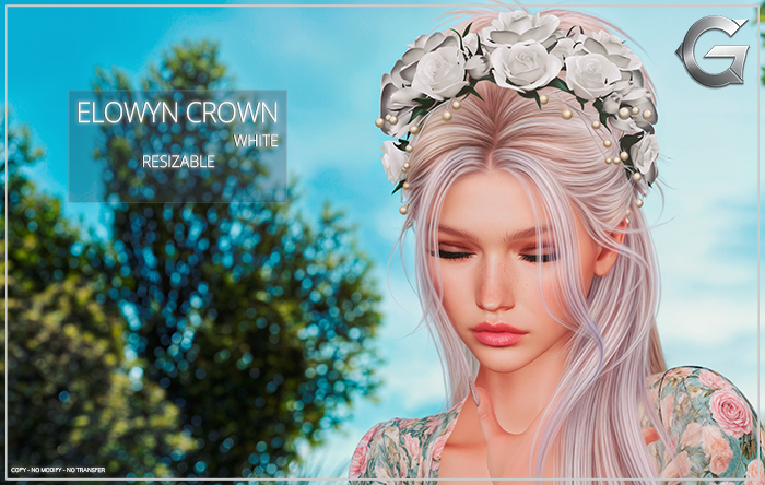 {geek} Elowyn Crown - White