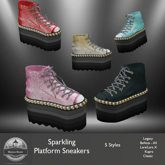 Mostyn St - Sparkling Platform Sneakers