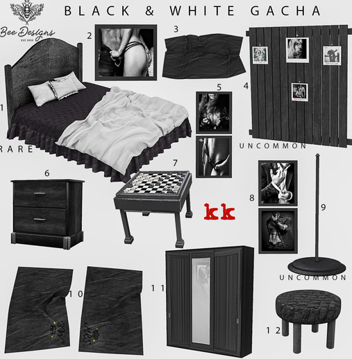 Bee Designs Black & White Gacha 1 RARE