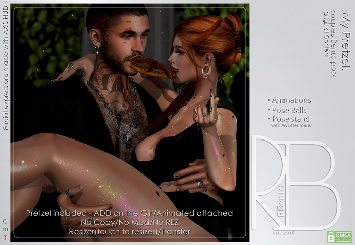 ::RBento:: My Pretzel -Couples Bento pose wPROP -REZ & OPEN-