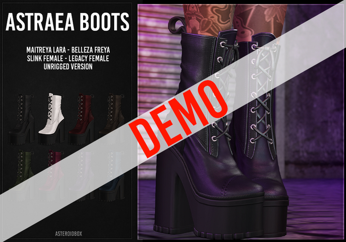 AsteroidBox. Astraea Boots - DEMO
