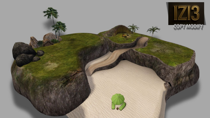 Landscaping Beach Cave Copy Modify