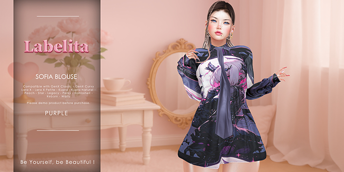 [LABELITA] Sofia Blouse Purple