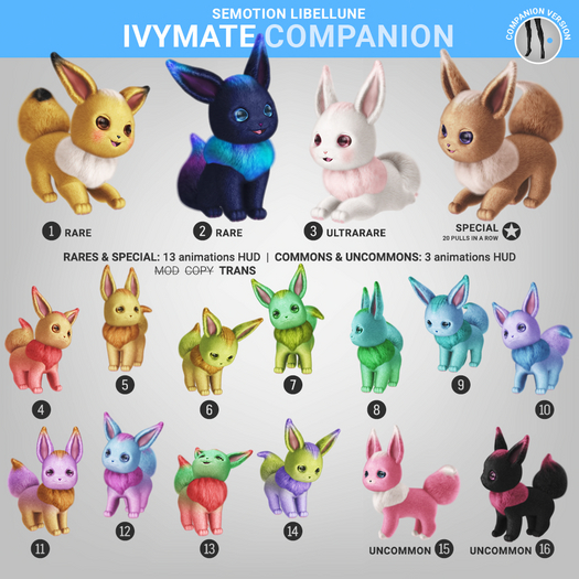 SEmotion Libellune Ivymate Companion COMMON 11