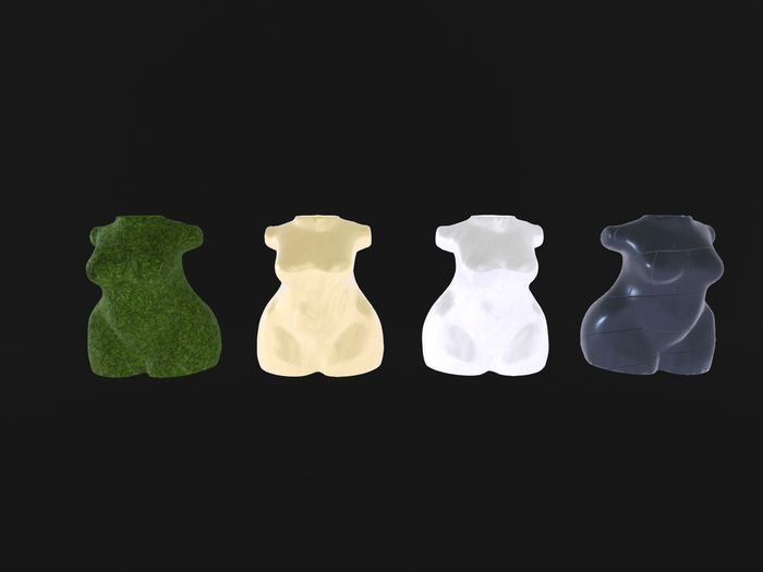 Mesh Female Chubby Torso GRASS