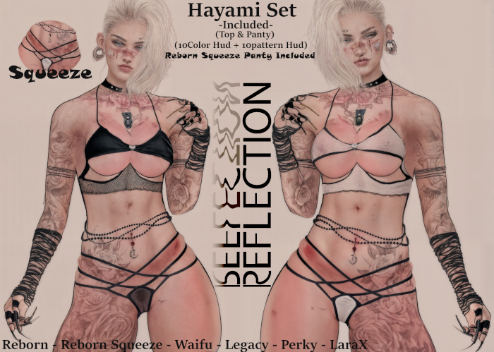 \\Reflection// Hayami Set (Reborn - Reborn Squeeze - Waifu - Legacy - Perky - LaraX)