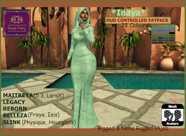 [Good Fairy] - Inaya {Abaya & Hijab} *FATPACK*