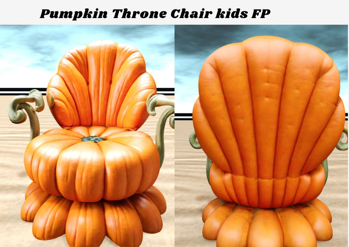 (AL) Pumpkin Throne Chair kids FP