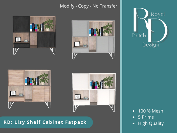 RD: Lisy Shelf Cabinet Fatpack