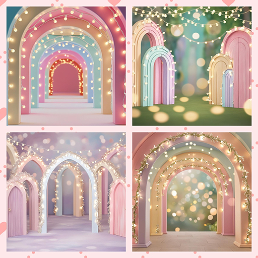 PIXEL POP!  Arch Backdrops