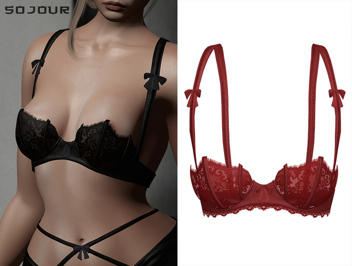 SOJOUR - Dagmara bra - red