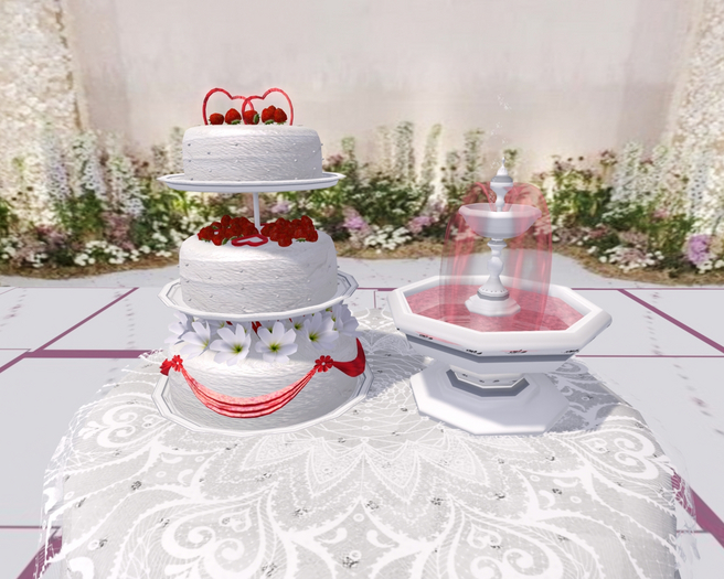 gateau de mariage  fraises  box