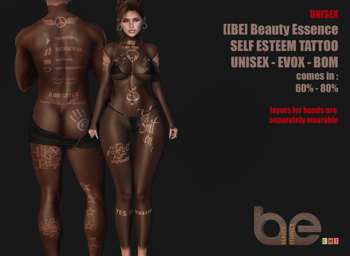 [BE] Beauty Essence - SELF ESTEEM TATTOO UNISEX - EVOX - BOM