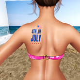 Tasteful Tattoos 4th of July Shoulder Left