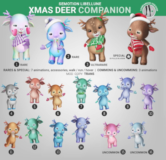 SEmotion Libellune Xmas Deer Companion RARE 02