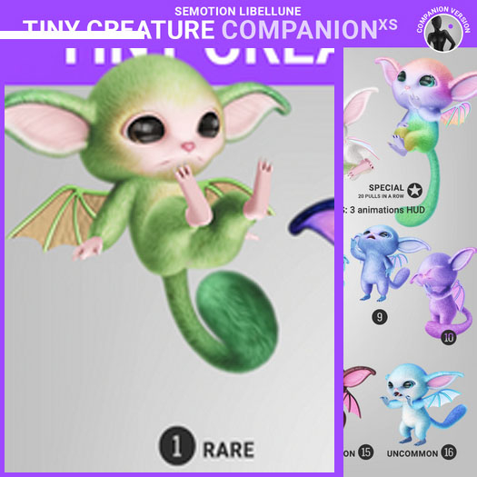 SEmotion Libellune Tiny Creature XS Companion RARE 01