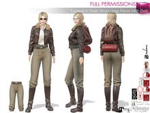 Full Perm Female Short Tight Pants With Belt Maitreya 5.3 LaraX Ebody Reborn Legacy Belleza Slink Tonic Ocacin Classic