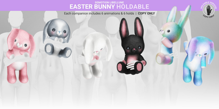 SEmotion Libellune Easter Bunny Holdable 04 [ Black ]