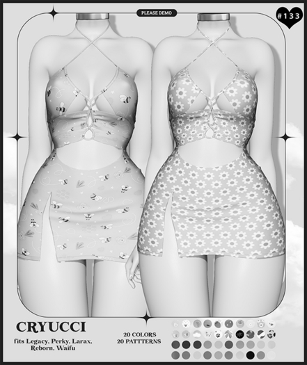 Cryucci #133 DRESS DEMO