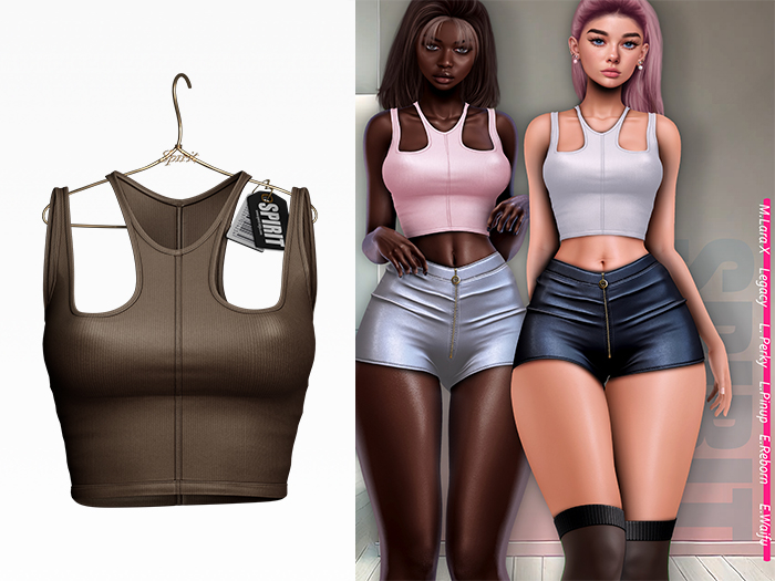 SPIRIT - Nyota top [CHOCOLATE]