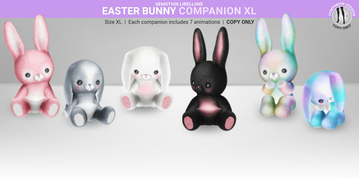 SEmotion Libellune Easter Bunny XL Companion 05 [ Rainbow ]