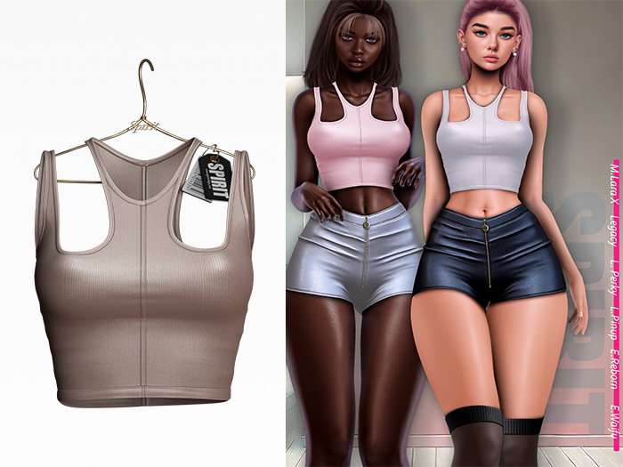 SPIRIT - Nyota top [NUDE]